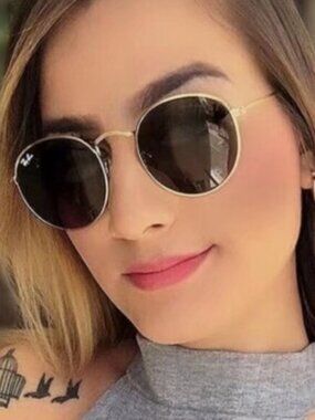 Authentic Ray-Ban Round Metal 3447 50 mm